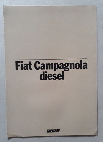 Fiat campagnola diesel - campagnola,