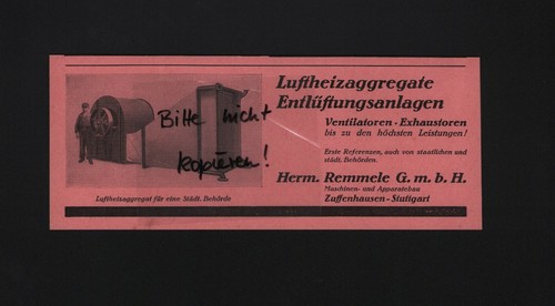 Zuffenhausen werbung 1931 - zuffenhausen,,
