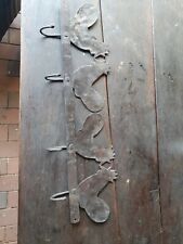 Garderobe Haken Hüner Garten Deko Metall Kunst Rost