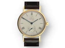 Original Nomos Glashütte Herren Uhr Ludwig Siemens Edition in 750 Gelbgold 2017