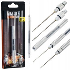 3-teiliges Karpfenangel-Nadel-Set Boilienadel und Bohrer aus Stahl