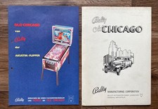 Bally Old Chicago Manual + Flyer deutsch / Flipper Pinball