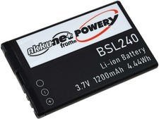 Akku für Beafon Typ SL140/SL240 3,7V 1200mAh/4,4Wh Li-Ion Schwarz