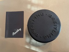 Original BREITLING Uhrenbox-Transportbox m. Putztuch * NEU u. UNBENUTZT * RAR **