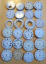 24 antike Taschenuhr-Zifferblätter, Emaille, England ca. 1900