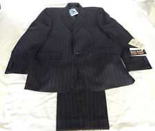 Nachlass-Fundzustand-Neuwertiger Herren-Nadelstreifenanzug mit Etikett-Travel...