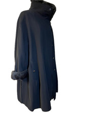 Stoff-Mantel + Pelzfutter