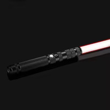 Black - Lichtschwert Laser Schwert Metall Rave Cosplay Spielzeug RGB + Sound NEU