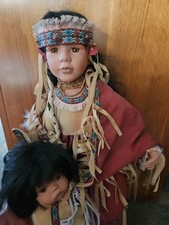Indianerin mit Kind Puppe Apanachi Adele Sammler 317