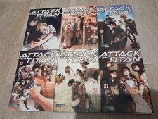 Attack On Titan Manga, Band 16-21, Gebraucht