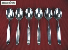 MARTIN 90 -  6 x Suppen Löffel Suppenlöffel Besteck Silber 90 versilbert