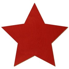 Holz Stern V3 Rot beidseitig