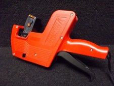 8 Ziffern Preisschild Pistole, MX-2005, Etikettierer m. Aufkleber, rot. #X-56-04