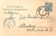 Graslitz / Böhmen, Blumen AK