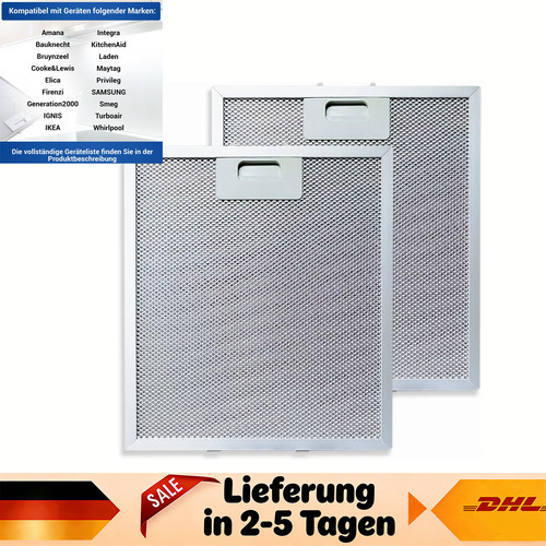 2stk metallfettfilter 305 - 2stk, x