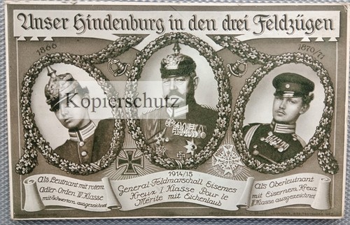 Postkarte unser hindenburg - unser,