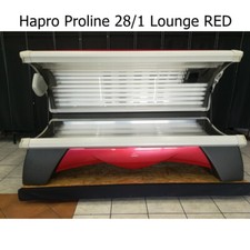 Solarium Hapro Proline 28/1 LOUNGE RED, generalüberholt  mit 2 J. Gewährleistung