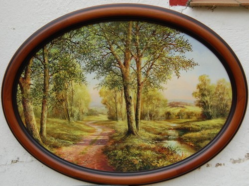Landschaftsbild bild oval - bild,