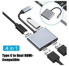 USB C HUB 4in1 auf 2X HDMI