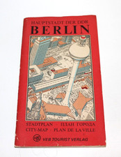 Alter Stadtplan / Landkarte Berlin - 1977 - VEB Tourist Verlag DDR (#2682)