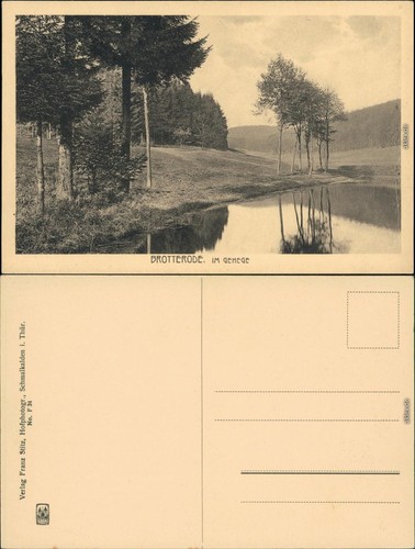 Ansichtskarte brotterode - ansichtskarte,