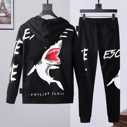 Shark philip plein gold anzug - shark,
