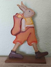Osterhase Holz handbemalt
