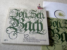 BACH Violin- & Cello-Sonaten BASLER NOVSAK SCHUSTER GER 5LP BOX DARNOK NM