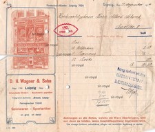 Spielwaren Wagner & Sohn - Leipzig - 1916 - Historische Rechnung ~22x19cm