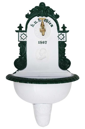 Brunnen 72cm wandbrunnen - wandbrunnen, alu
