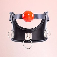 Halsband Mit Mundknebel Ball Cosplay Mund öffnen Fetisch Fesseln Open Mouth Gag