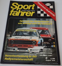 Sportfahrer 8/1976 Audi 50, GL Rundstrecke, Bergrennen, Slalom, Rallye