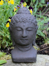 Buddha Büste Steinguss Buddhaskulptur Buddhabüste Budha Buddha Deko Buddhakopf 