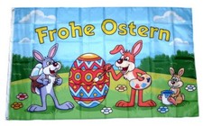 Flagge fahne frohe ostern - flagge,