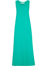 Maxikleid Baumwoll- Viskose Mischung Gr 36/38 Karibikgrün Maxi Sommer-Kleid Neu*