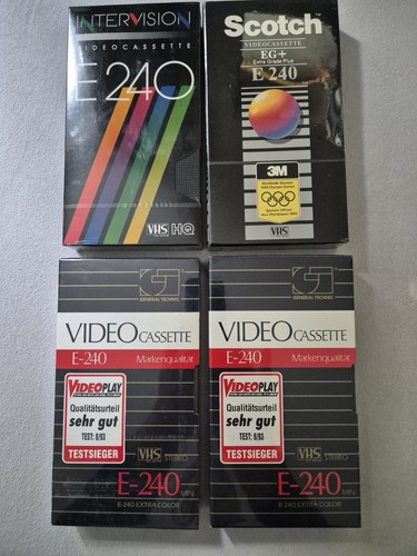 Vhs leerkassetten neu ovp - x,