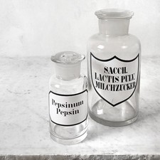 Antik Set Aptothekerflaschen