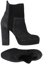 VIC MATIE Stiefelette Damen Ankle Boots Booties Gr. EU 37 Leder Grau #udam782