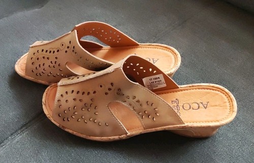 Aco pantolette schuhe taupe - pantolette,
