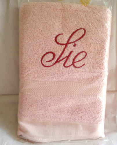 Rosa handtuch sie - , "