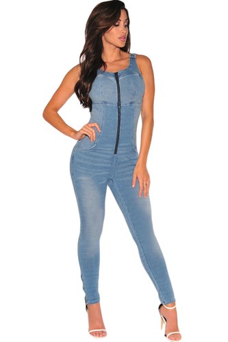 Kleid overall tailliert jeans - tailliert,