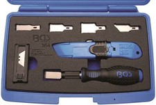 BGS 27x Schaber Messer Satz Dichtung Scheibenkleber Aufkleber entfernen Messer