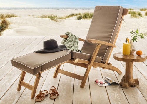 Green home deckchair teakholz - home,