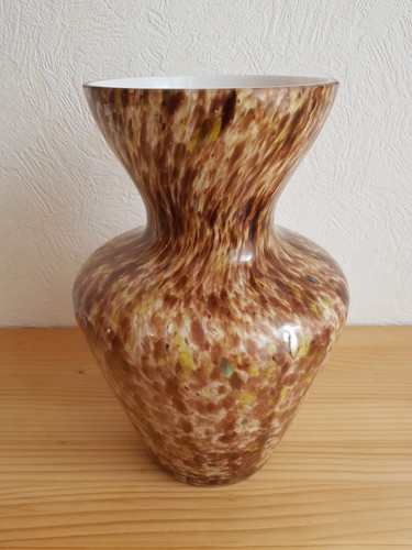 Große vintage glas vase 70er - vase,