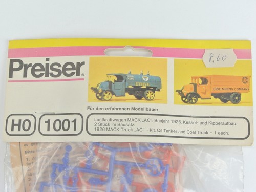 Preiser 1001 lkw mack - 2x, ac
