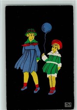13028676 - Kinder mit Luftballon - Fapa Scherenschnitte von Hilde Kahlenbach