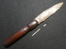 TOLL! ORIGINAL DOLCH NEUER SCHAFT STEINZEIT CHALKOLITHIKUM NEOLITHIKUM FEUERSTEIN