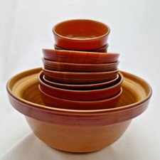 Schüsselset Glas retro 10x