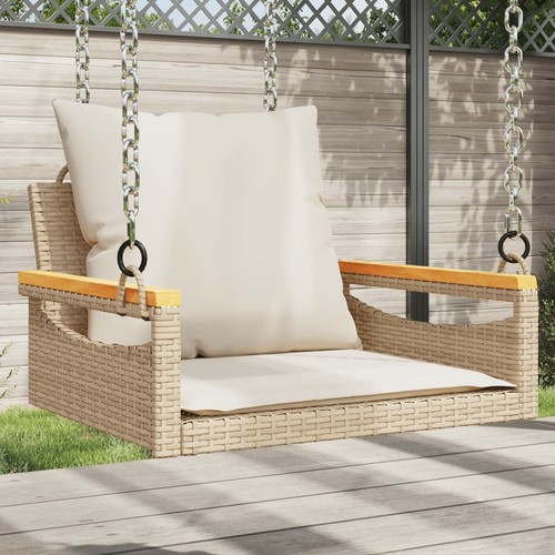 Hängesessel mit kissen beige - mit,