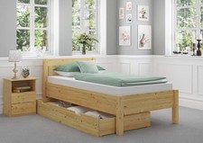 Hohes Holzbett 100x200
